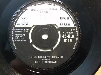 Eddie Cochran – Three Steps To Heaven 1960 7” London HLG 9115 • £3.90