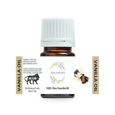 Vanilla Pure Natural Essential Oil Pure Organic From India Usd • £23.11