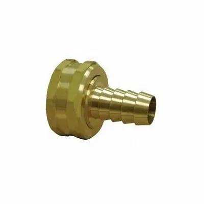 3/8  Hose Barb To 3/4  Female Garden Hose Swivel - Brass • $4.49