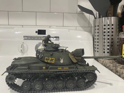 $75 • Buy Pro Built Painted & Weathered 1/35 US Marine Corps M-48 Patton Tank Vietnam War