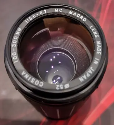 Cosina MC Macro Lens 100 - 300 MM - Manual Focus Macro F5.6 - 6.7 • £17.99