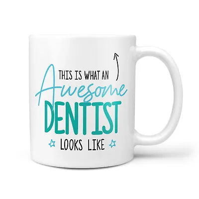 £9.95 • Buy Awesome Dentist Gift Mug - Thank You Present For Dentists, Dental Nurse, New Job
