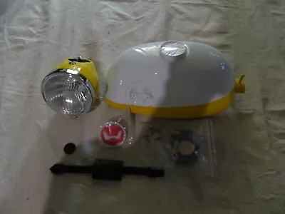 Honda Z50a Mini Trail 68 Gas Tank White Top/Yellow Bottom Color With Extras ** • $145