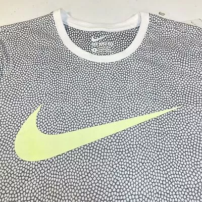 The NIKE TEE Dri Fit Athletic Cut Polka Dot Spotted Print T SHIRT Sz Mens S  • $13.99