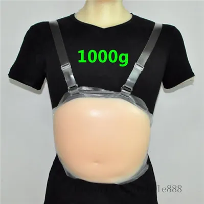 2-3Month 1000G Silicone Fake Belly Artificial Pregnancy Baby Tummy Pregnant Bump • £104.41