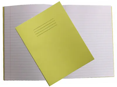 £3.49 • Buy Rhino 9  X 7  Exercise Book 8mm Lined Feints & Margin 64 Page Yellow  1-50