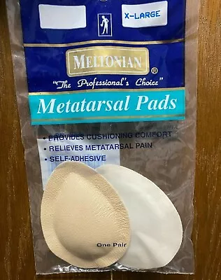 Meltonian Metatarsal Pads Leather Cushioning For Ball Of Foot Pain XL Mens 12+ • $9.95