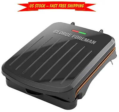 $19.96 • Buy George Foreman 2-Serving Electric Grill Panini Press With Copper Plate,PFOA Free