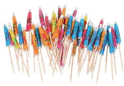 £2.99 • Buy Cocktail Umbrellas Party Drinks & Sparkle Fireworks Palm Sticks Decorations 