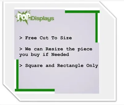 Clear Acrylic Sheet Plexiglass Sheet Plastic Sheet -Choose Size And Thickness • $116.60
