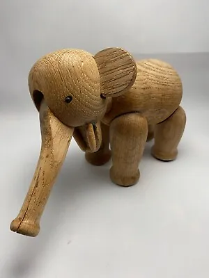 Vintage MCM Kay Bojesen Oak Wood Posable Elephant Denmark Danish Toy 1950s • £120