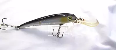 MANN'S Magnum Fishing Lure Stretch 12+ Floating Diving Chrome Black Shad  Z48 • $13