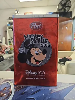 Limited Edition Mickey Mouse DISNEY 100 Exclusive Tin Confetti Cake Cereal • $34.99