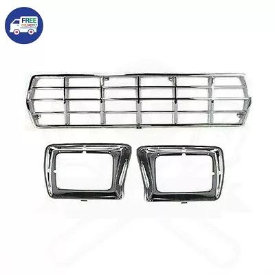 New FORD F-SERIES PICKUP BRONCO For 1978-1979 Chrome Grille & Headlight Door 3pc • $203.90