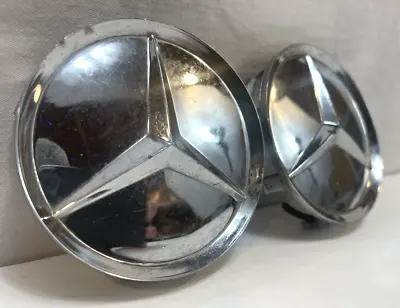 Set Of 2 75mm Wheel Center Caps Hubcaps Emblem Chrome Silver For Mercedes Benz • $7.47