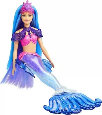 Barbie Mermaid Power  Malibu  Doll With Blue Hair Seahorse Pet And Accessories • $19.99