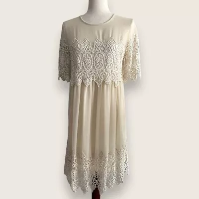 NWOT | Romeo + Juliet | Vintage Style Lace Dress | Cream | Size Small • $24