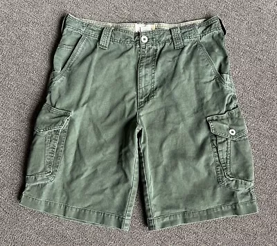 Vtg 2000s OP Ocean Pacific Green Cargo Shorts 100% Cotton 34 • $28