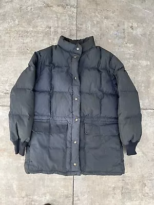 Vintage 80s Faded Eddie Bauer Jacket Mens Medium Puffer Goose Down Made In USA • $85