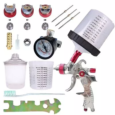 $38.79 • Buy 1.4-2.0MM Nozzle HVLP Auto Paint Air Spray Gun Kit Gravity Feed Car Primer 2022