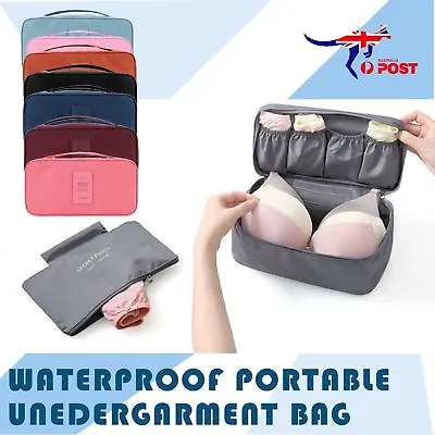 $6.05 • Buy New Waterproof Portable Protect Bra Underwear Lingerie Case Travel Organizer Bag