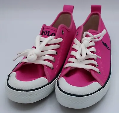 $18.98 • Buy Polo Ralph Lauren Sneakers/Tennis Shoes Womens Size 5 1/2 Pink Canvas NWOT