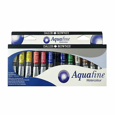£26.99 • Buy Daler Rowney Aquafine Watercolour Paint Introduction Set 12 X 8ml