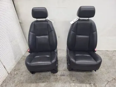 07-13 Silverado 1500 Pair Of Front Seats Black Leather Heated Cooled OPT KB6 • $995