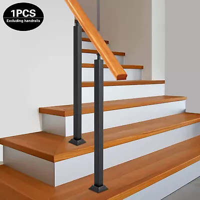 Square Metal Railing Spindles Rust-proof Stair Remodeling Balusters Post Outdoor • $42