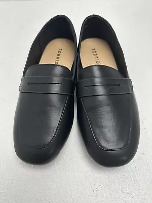 Slip On Black Loafers Torrid Size 8 Wide • $12