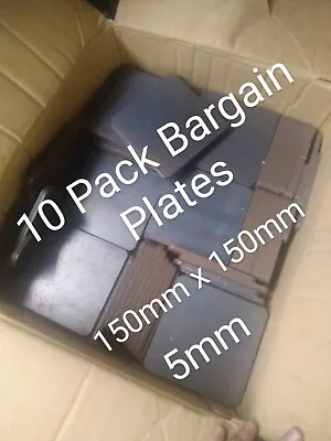 Mild Steel Plates 150mm X 150mm 5mm Thick Value 10 Pack Welding Fabrication • £36