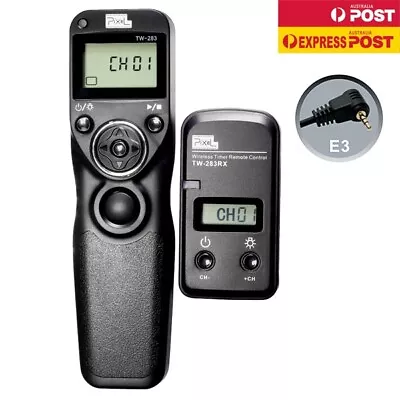 Pixel TW-283 E3 Wireless Timer Remote Control For Canon 80D 750D 200D R RP R6 • $65