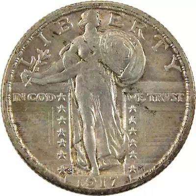 1917 S Type 2 Standing Liberty Quarter About Uncirculated SKU:I10245 • $234.99