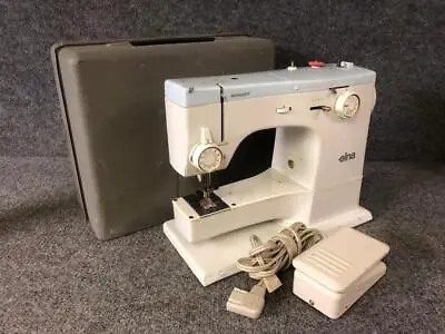 Elna Elnasuper 62C Swiss-Made Sewing Machine W/Foot Pedal - Runs - Parts Repair • $59.95