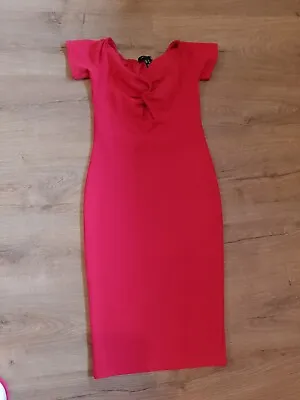 New Look Wiggle Dress Red Size 6 Marilyn Monroe Vibes • £9.99