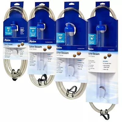 $14.95 • Buy Aqueon Siphon Vacuum Aquarium Gravel Cleaner Assorted Sizes - Free Shipping