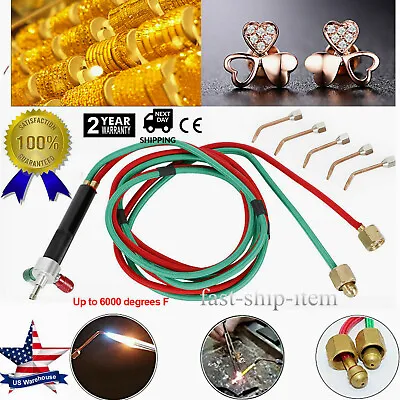 Repairing Torch Mini Gas Torch Micro Torch Oxygen Acetylene Welding Torch 5 Tips • $21