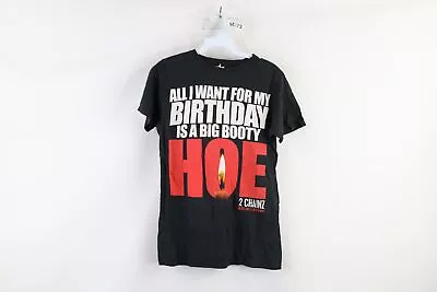 Streetwear Mens Small Faded 2 Chainz Big Booty Hoe Rap Hip Hop Tour T-Shirt • $99.95