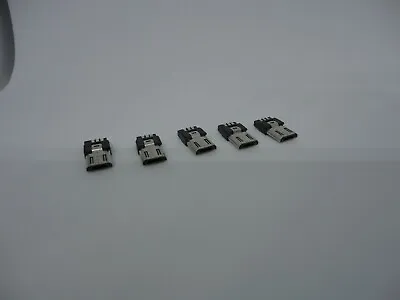 5 Pack Lot Flat Micro USB 5 Pin SMD PCB Phone Tablet Port Jack Power Connector • $10.83