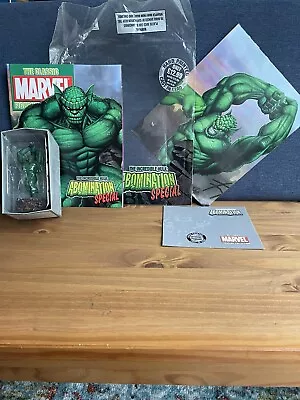 The Classic Marvel Figurine Collection The Incredible Hulk Abomination NEW • £14.50