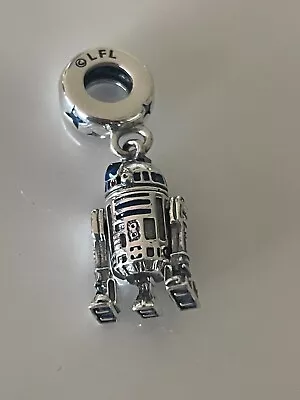 Authentic Genuine  PANDORA Star Wars R2-D2 Dangle Charm 799248C01 RETIRED  New • $60