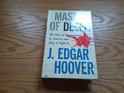 Masters Of Deceit By J Edgar Hoover 1971 Dust Jacket • $20