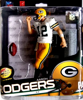 Aaron Rodgers Green Bay Packers Mcfarlane Toys NFL 34 Figure • $23.99