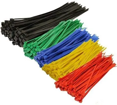 Assorted Color Nylon Cable Zip Ties Self Locking 250-Piece • $7.10