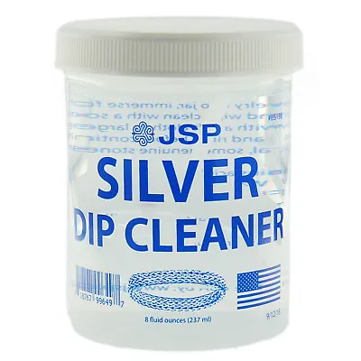 Sterling Silver Dip Cleaner Tarnish Remover 925 Jewelry Cleaning Solution 8oz • $9.89