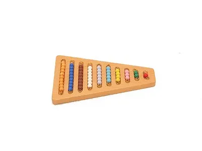 NEW Montessori Mathematics Material - Coloured Bead Stairs With Wood • $7.59