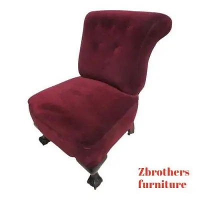 Antique Chippendale Ball Claw Mohair Fireside Lounge Club Living Room Chair B • $502.20