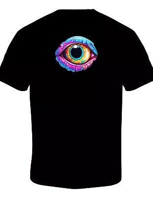 Trippy Eye Vivid Drip Color Graphic T-shirt Psychedelic Trippy Novelty Tee • $15