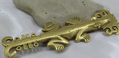 Vtg MMA Metropolitan Museum Of Art Pre Columbian Crocodile Brooch Pin Pendant • $59