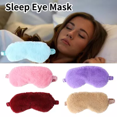 $2.18 • Buy 3D Sleep Mask For Men Women Eye Mask For Sleeping Blindfold Travel Winter Plush